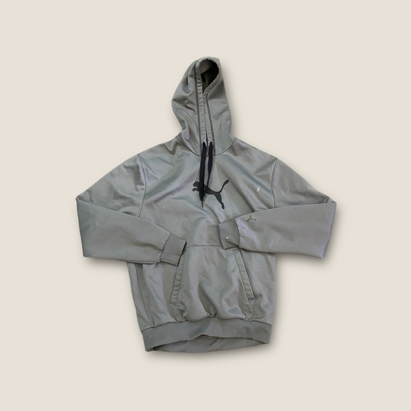 Puma Pullover Hoodie Gray M - Picture 2 of 9